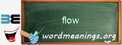 WordMeaning blackboard for flow